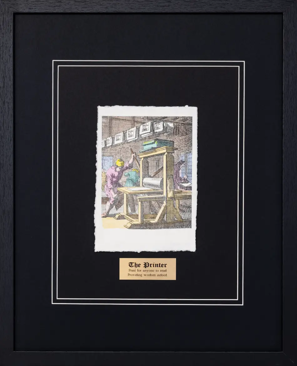 The Printer by Jan Luyken | 17th Century Dutch Art