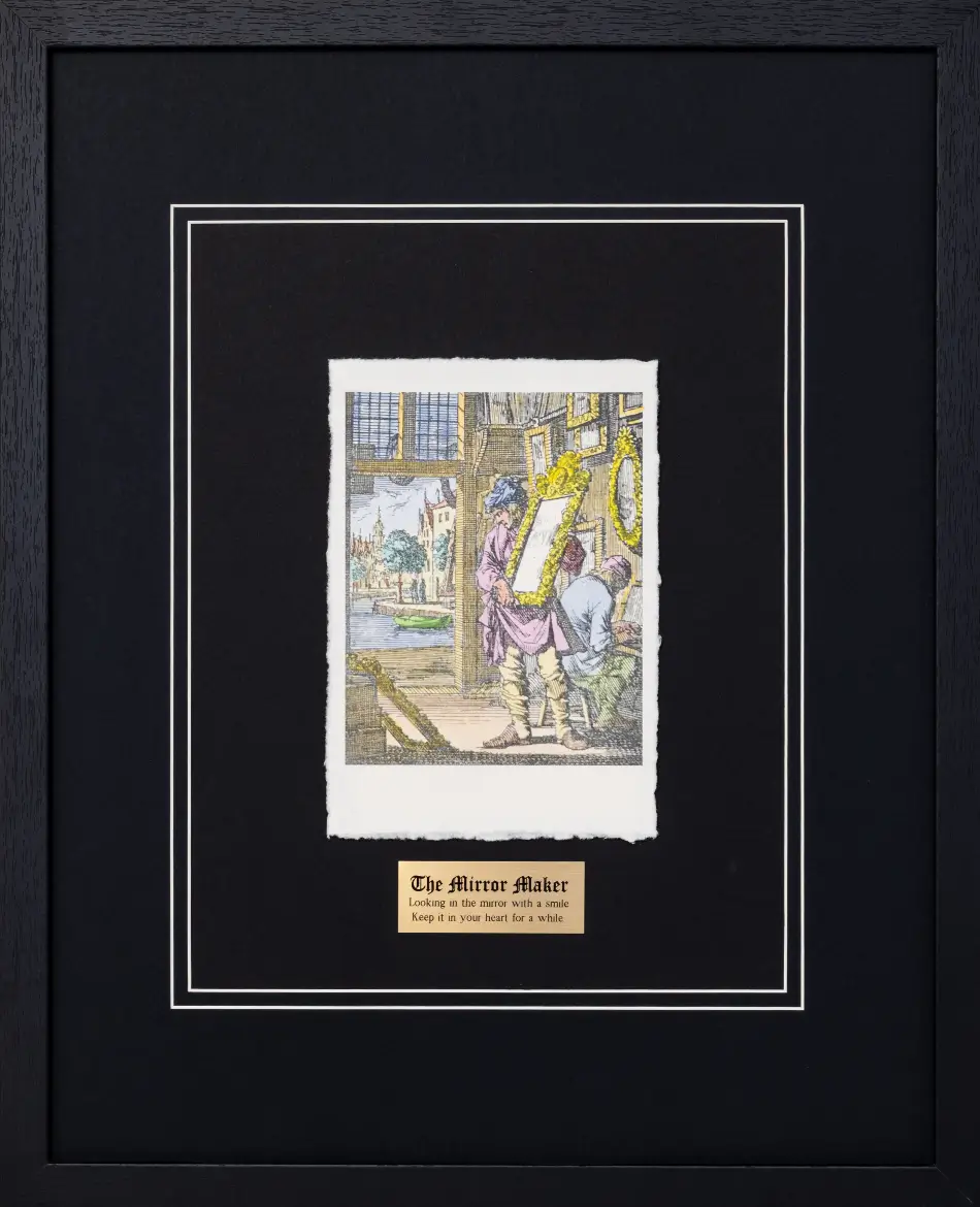 The Mirror Maker by Jan Luyken | 17th Century Dutch Art