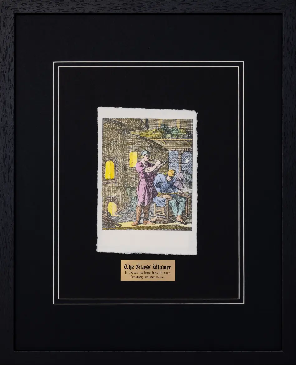 The Glass Blower by Jan Luyken | 17th Century Dutch Art