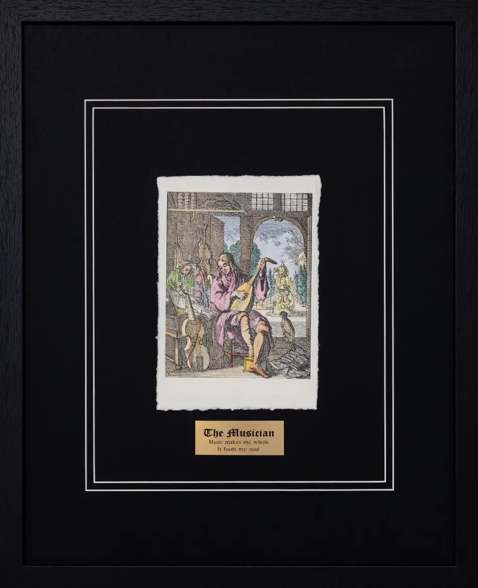 The Musician by Jan Luyken | 17th Century Dutch Art