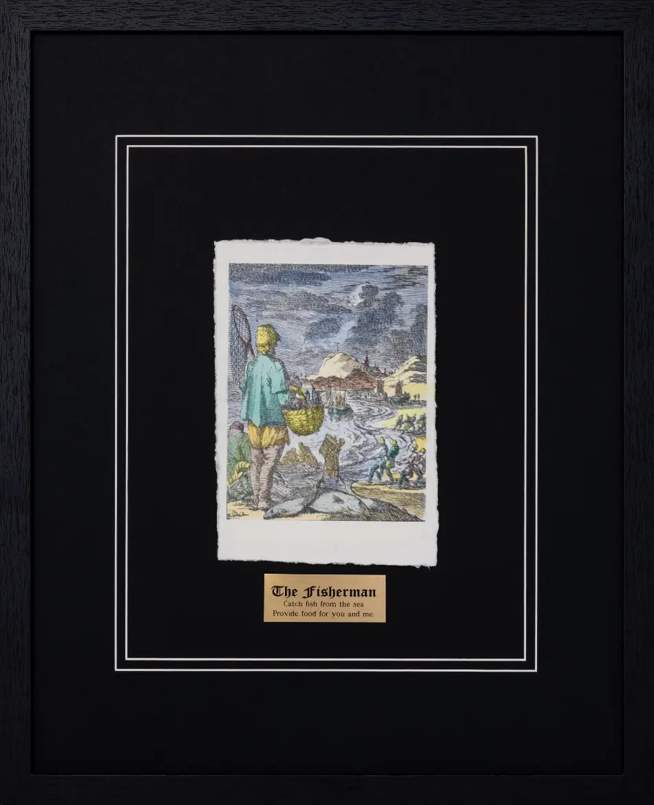 The Fisherman by Jan Luyken | 17th Century Dutch Art