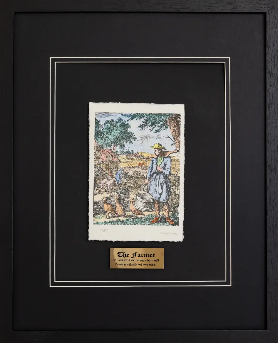 The Farmer by Jan Luyken | 17th Century Dutch Art