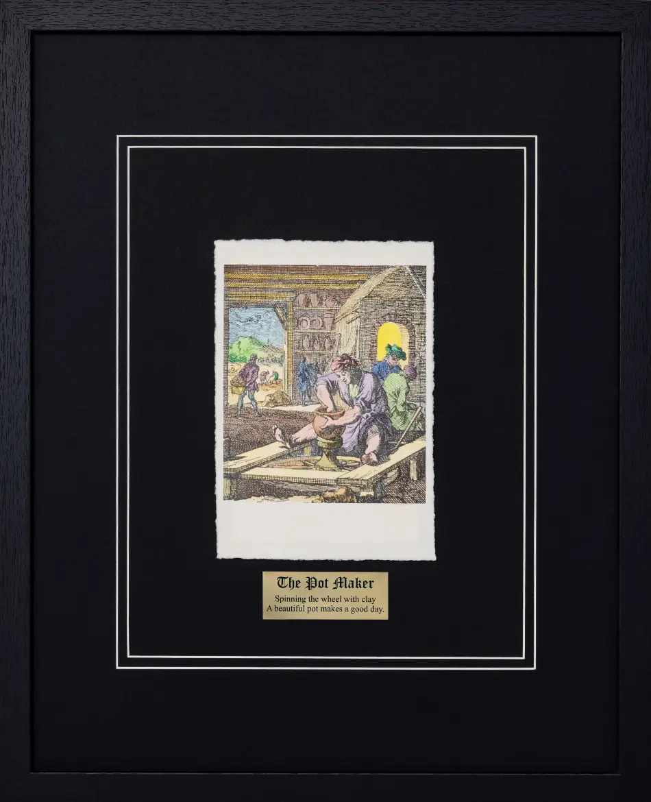 The Pot Maker by Jan Luyken | 17th Century Dutch Art