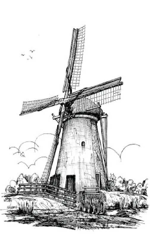 Holland Fine Arts windmill